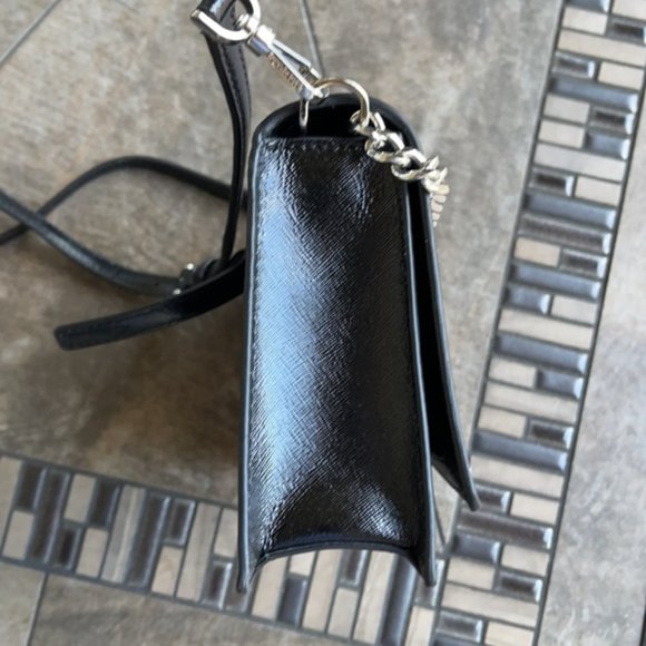 Kate Spade Cameron Convertible Crossbody Black with Multi-Colored Dots - Picture 5 of 16